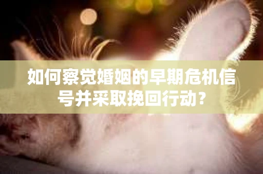 如何察觉婚姻的早期危机信号并采取挽回行动? 如何察觉婚姻的早期危机信号并采取挽回行动?