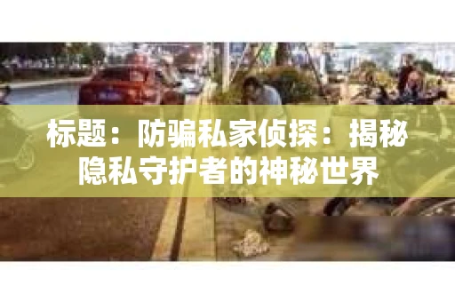 标题：防骗私家侦探：揭秘隐私守护者的神秘世界