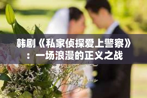 韩剧《私家侦探爱上警察》：一场浪漫的正义之战