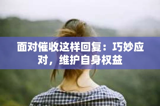 面对催收这样回复：巧妙应对，维护自身权益