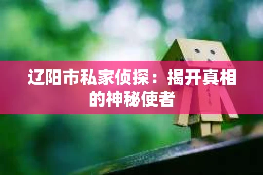 辽阳市私家侦探：揭开真相的神秘使者