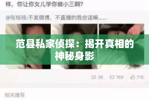 范县私家侦探：揭开真相的神秘身影