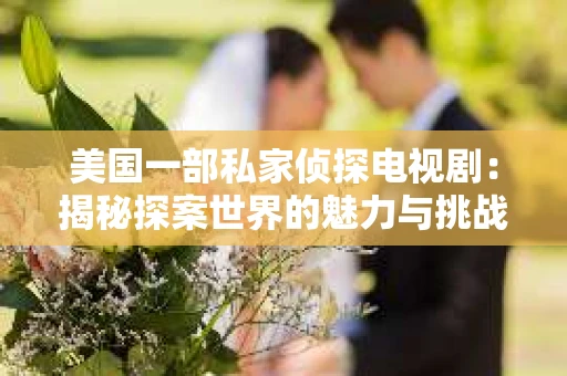 美国一部私家侦探电视剧:揭秘探案世界的魅力与挑战 美国一部私家侦探电视剧:揭秘探案世界的魅力与挑战