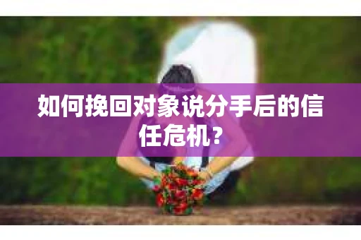 如何挽回对象说分手后的信任危机? 如何挽回对象说分手后的信任危机?