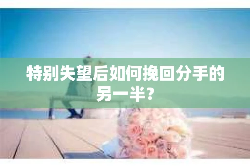 特别失望后如何挽回分手的另一半？