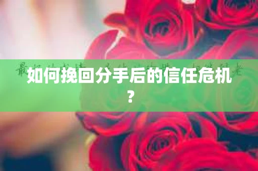 如何挽回分手后的信任危机? 如何挽回分手后的信任危机?