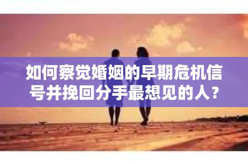 如何察觉婚姻的早期危机信号并挽回分手最想见的人？