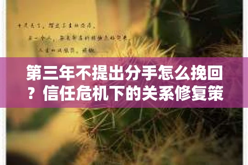 第三年不提出分手怎么挽回？信任危机下的关系修复策略