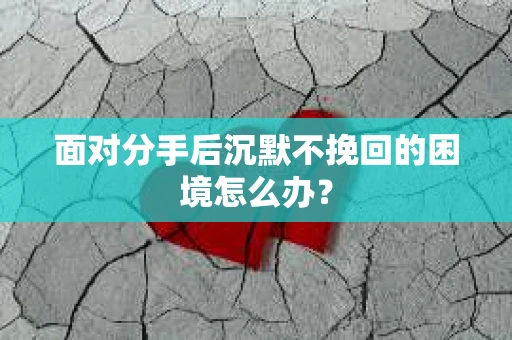 面对分手后沉默不挽回的困境怎么办？